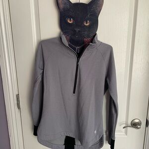 Smartwool Gray Quarter-Zip Pullover